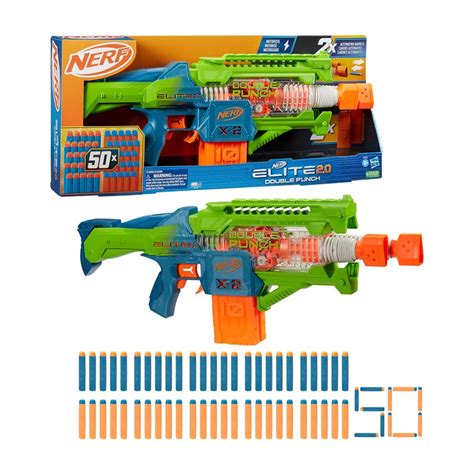 Nerf Elite 2.0 Double Punch Motorized Dart Blaster : Target.